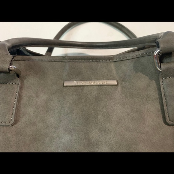 Steve Madden Taupe Tote Bag with Cutout Design & Embellishment - Picture 3 of 13